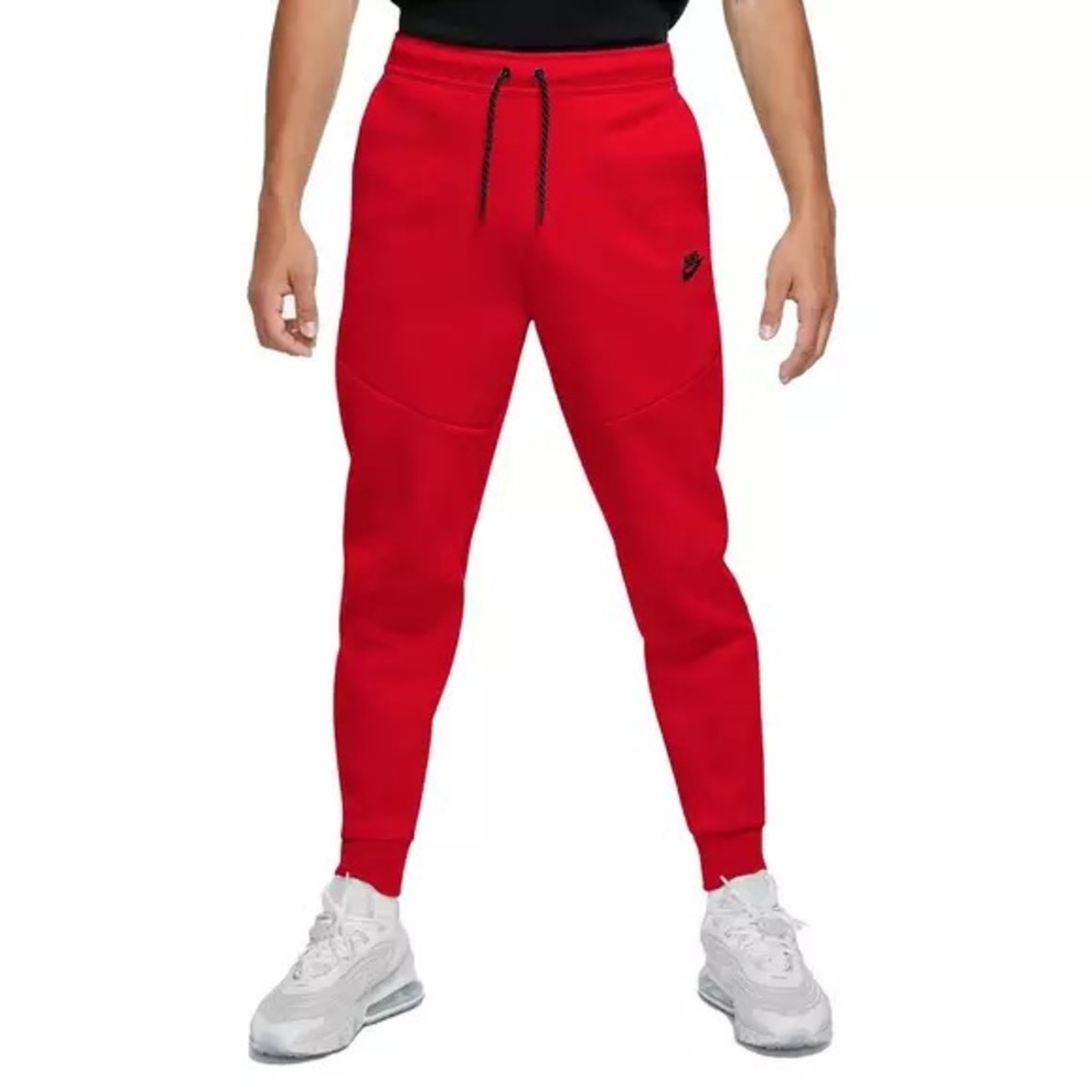 Red Nike Tech Fleece (Pants)